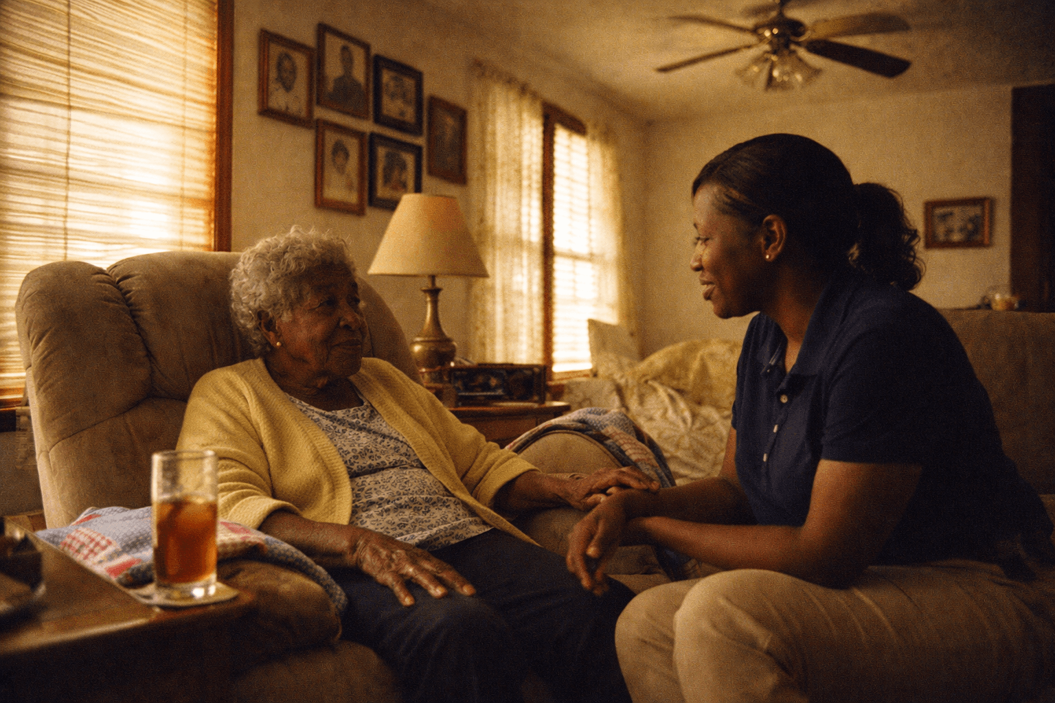 Caregiver with senior — Beyond Care home care